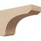 Ekena Millwork 4"W x 12"D x 8"H Classic Legacy Rough Cedar Woodgrain TimberThane Corbel, Primed Tan CORUR04X12X08LGYRCPR - alternate 1